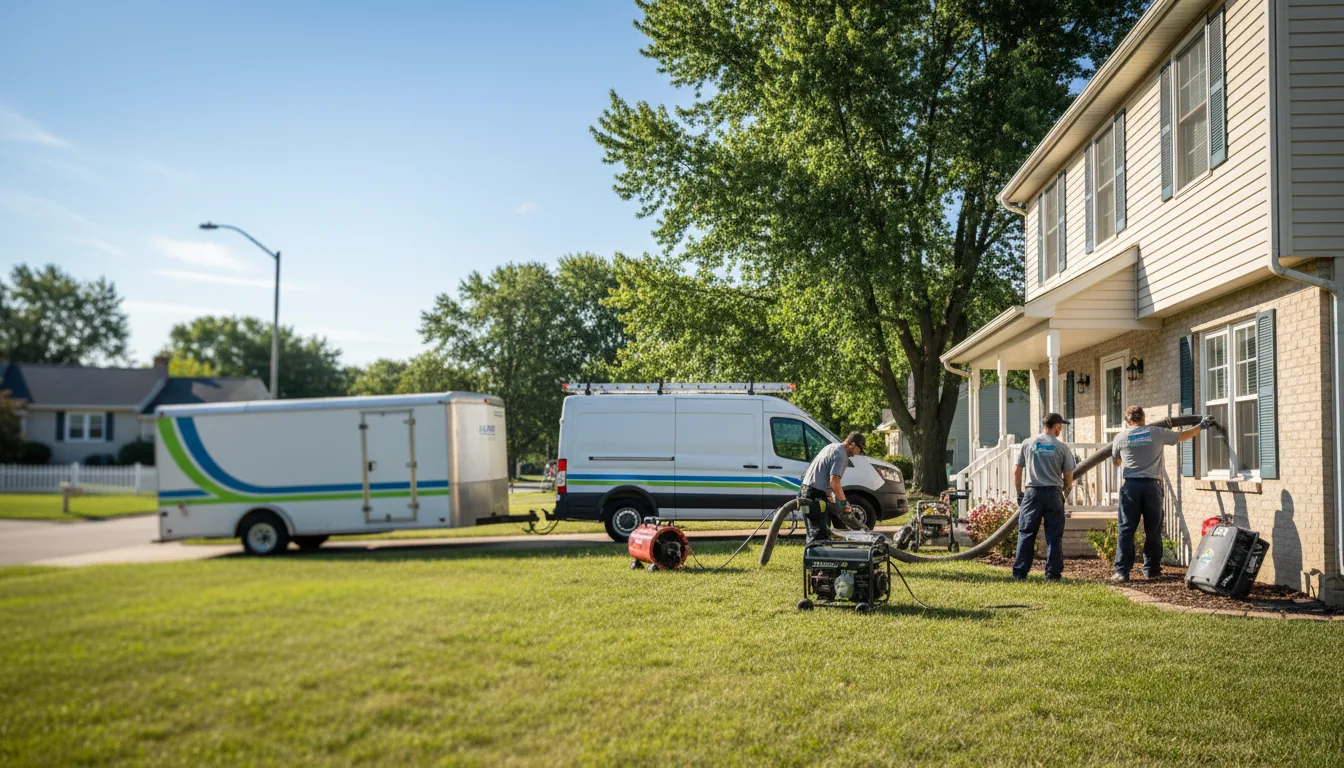 Flooded Basement Restoration And Cleanup With Repair in Evanston, IL near me